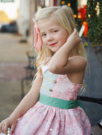 🌸 Begirl Rosette Lace Holiday Dress