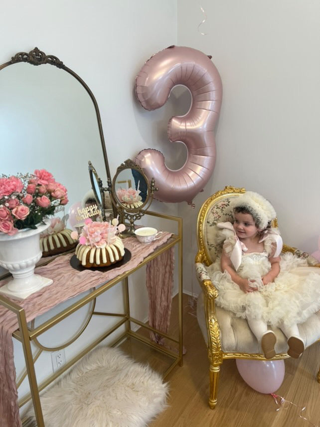 THE BELLISSIMA LUX CREAM LACE & TULLE DRESS