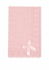 Light Pink Knit Baby Blanket – Sweet Moments Collection