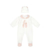 Deolinda Blush Ballet Footie & Hat Set