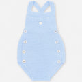 Pastel Blue Spanish Knit Baby Romper