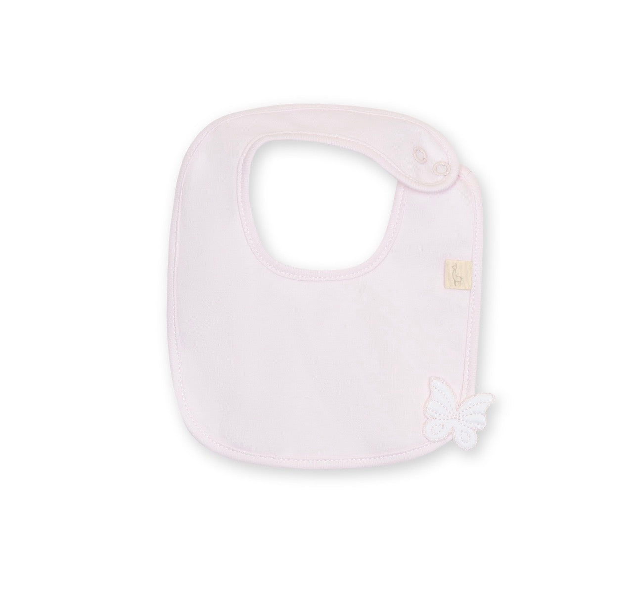 Baby Gi Butterfly Bib – Soft Cotton Baby Bib-Pink
