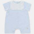 Pastel Blue Interlock Cotton Baby Romper – Cloud Collection