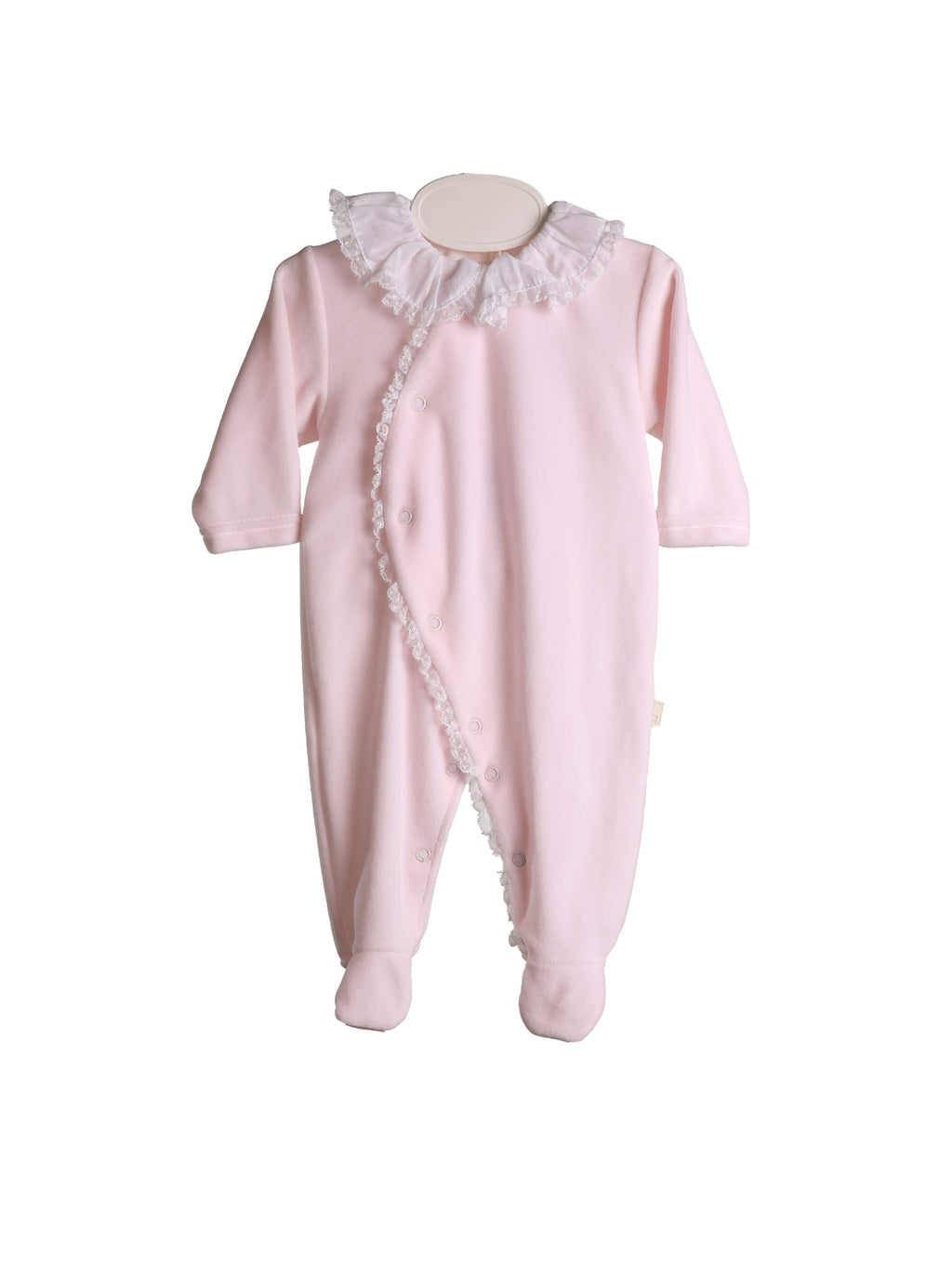 Baby Gi  ruffled  Baby Grow     -Pink