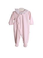 Baby Gi  ruffled  Baby Grow     -Pink