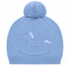 Dr. Kid Baby Blue Rocking Horse Pom-Pom Hat