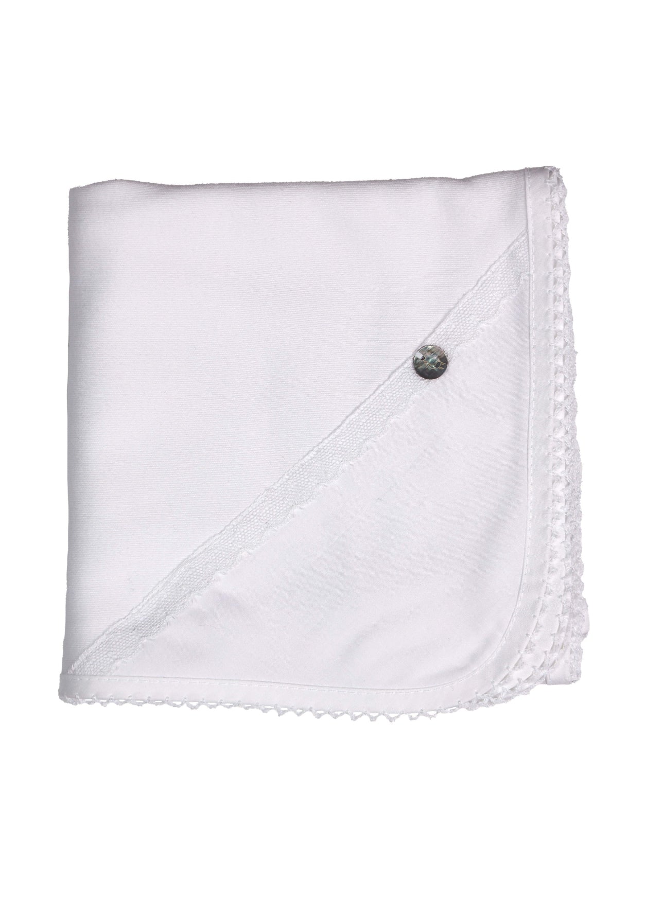 Baby Gi Lace Detail Receiving Blanket