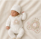 Deolinda Enchanted Carriage Footie & Hat Set