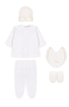 Doctor Kid  Beige Polka Dot 5-Piece Layette Set-