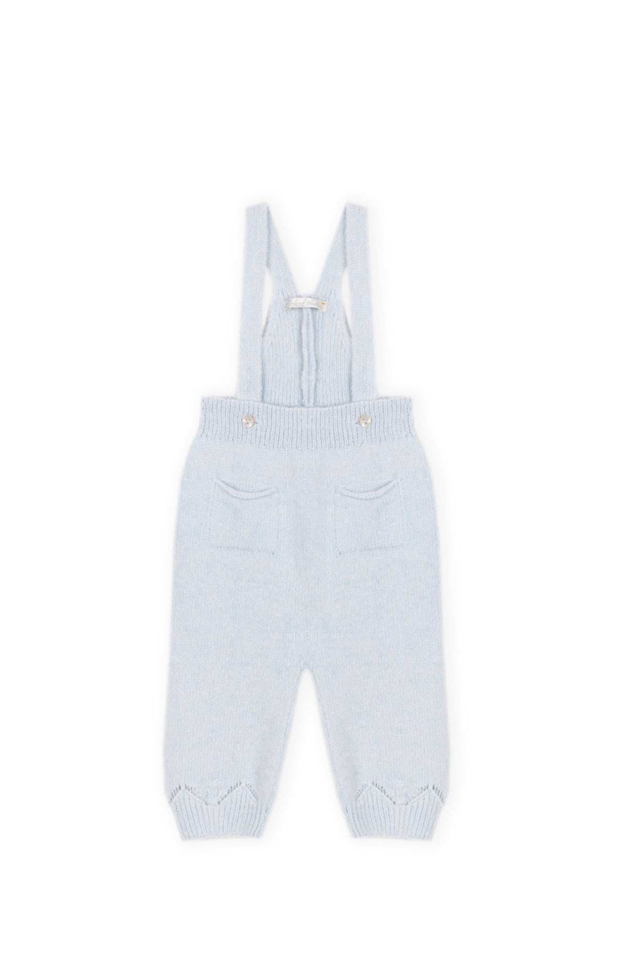 Dr. Kid Blue  Blue Knit Suspender Pants