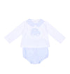 Deolinda Melody Baby Blue Car Top & Bloomer Set