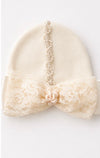 Collection D-Alli Vintage Lace Newborn Cap 0-6M