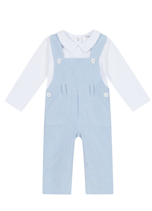 Boys corduroy Overall & Matching Top - Blue