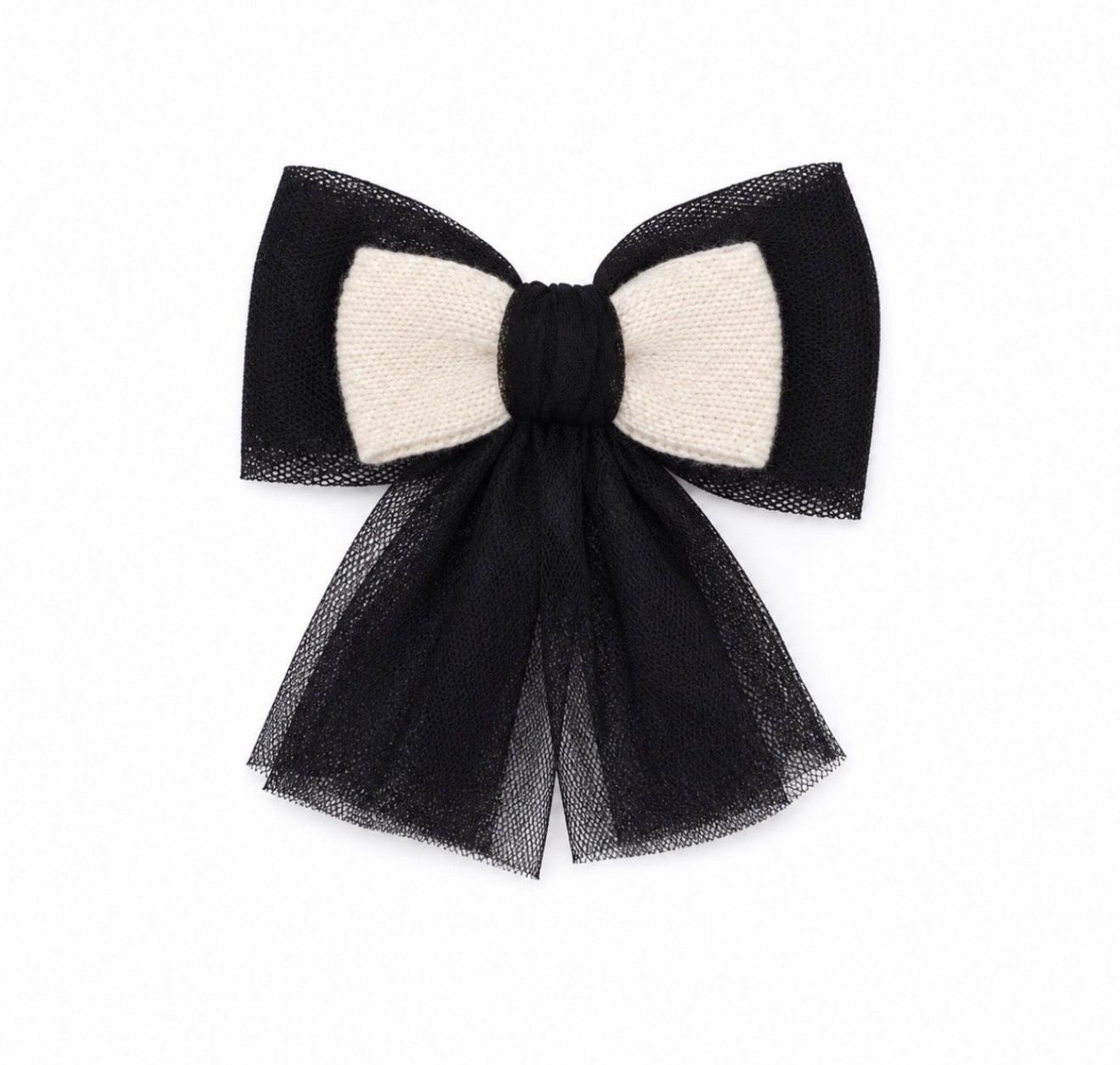 Rahigo AW26 | Ivory & Noir Signature Hair Clip