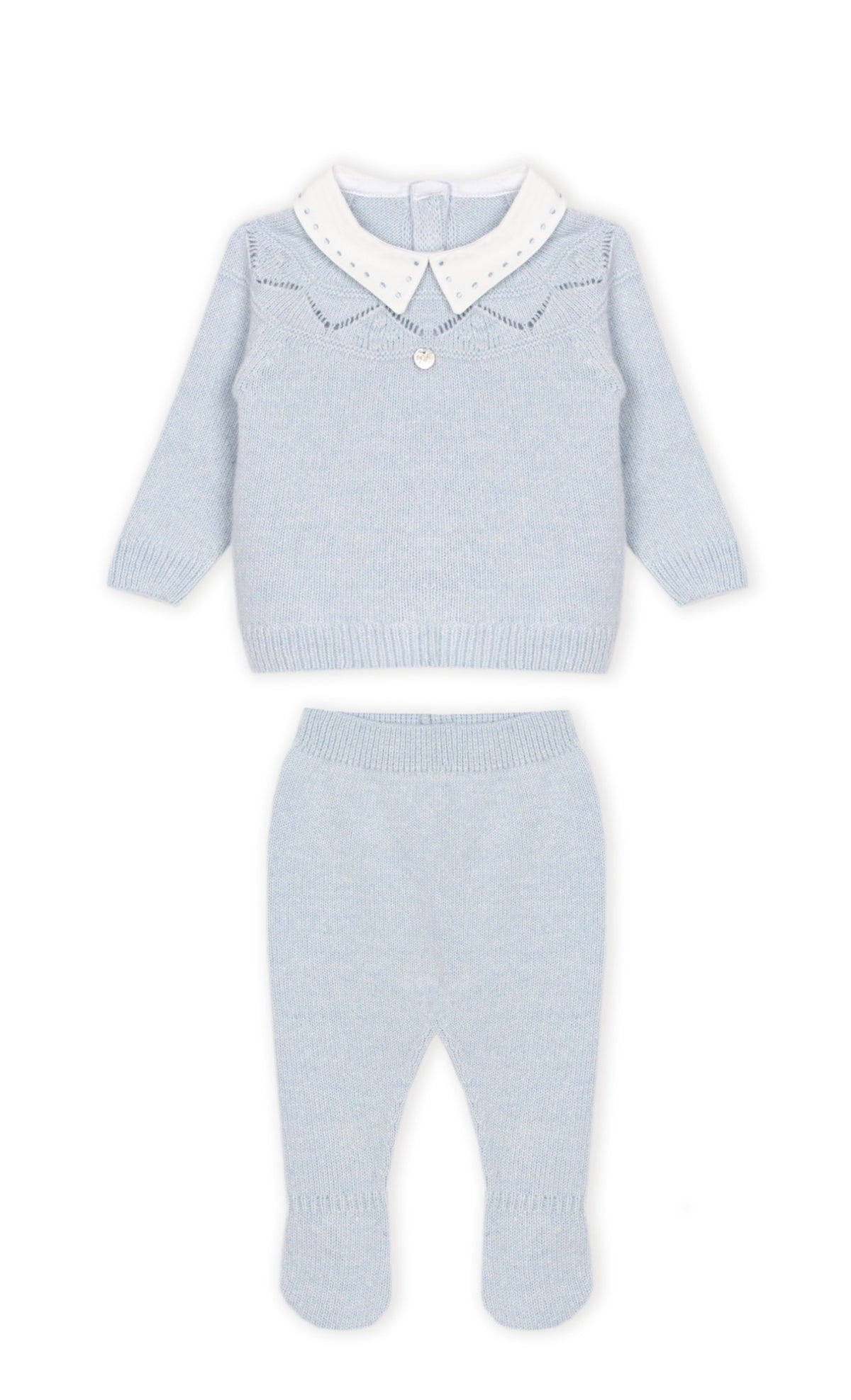 Dr. Kid Blue  Knit Collar Set