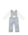 Cookie Teddy Bear Overall & Top Set – Blue