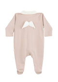 Angel Wing Babygrow-Dusty Rose