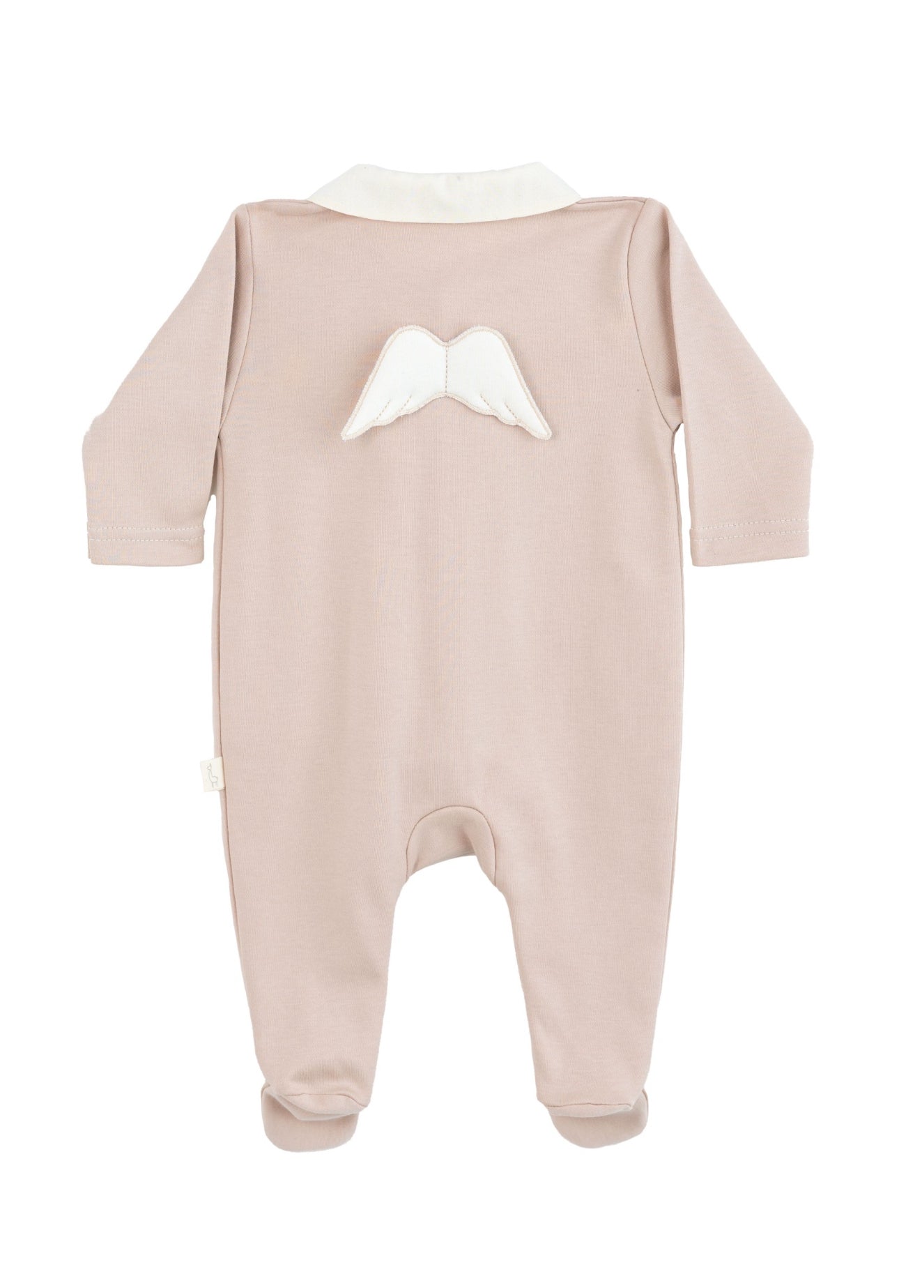 Angel Wing Babygrow-Dusty Rose