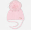 Martin Aranda Pink Draylon Knit Pom Hat – Baby to Toddler