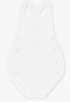 Winter White  Spanish Knit Baby Romper