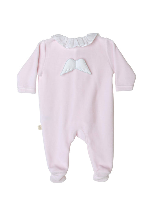 Baby Gi  ruffled Wing Baby Grow     -Pink