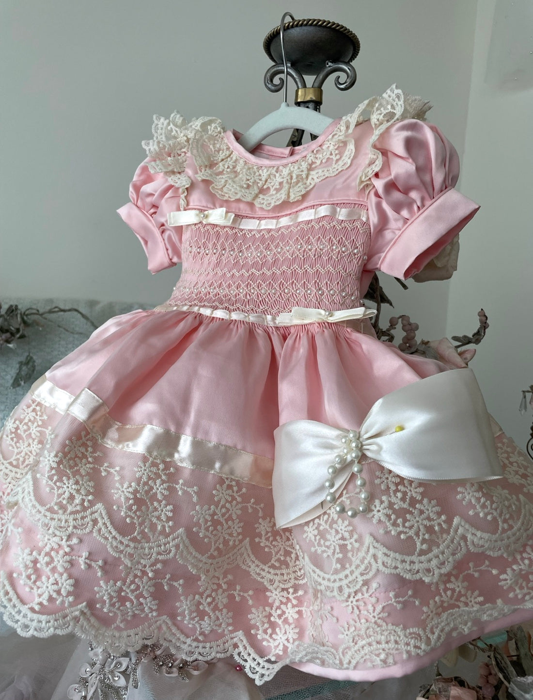 Strawberry Shortcake Two-Piece Set | Vintage Smocked Baby & Toddler Outfit