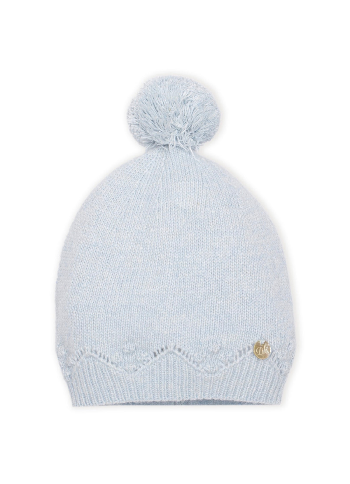 Dr. Kid blue  Pom Pom Knit Hat