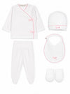 Doctor Kid   Polka Dot 5-Piece Layette Set-Pink
