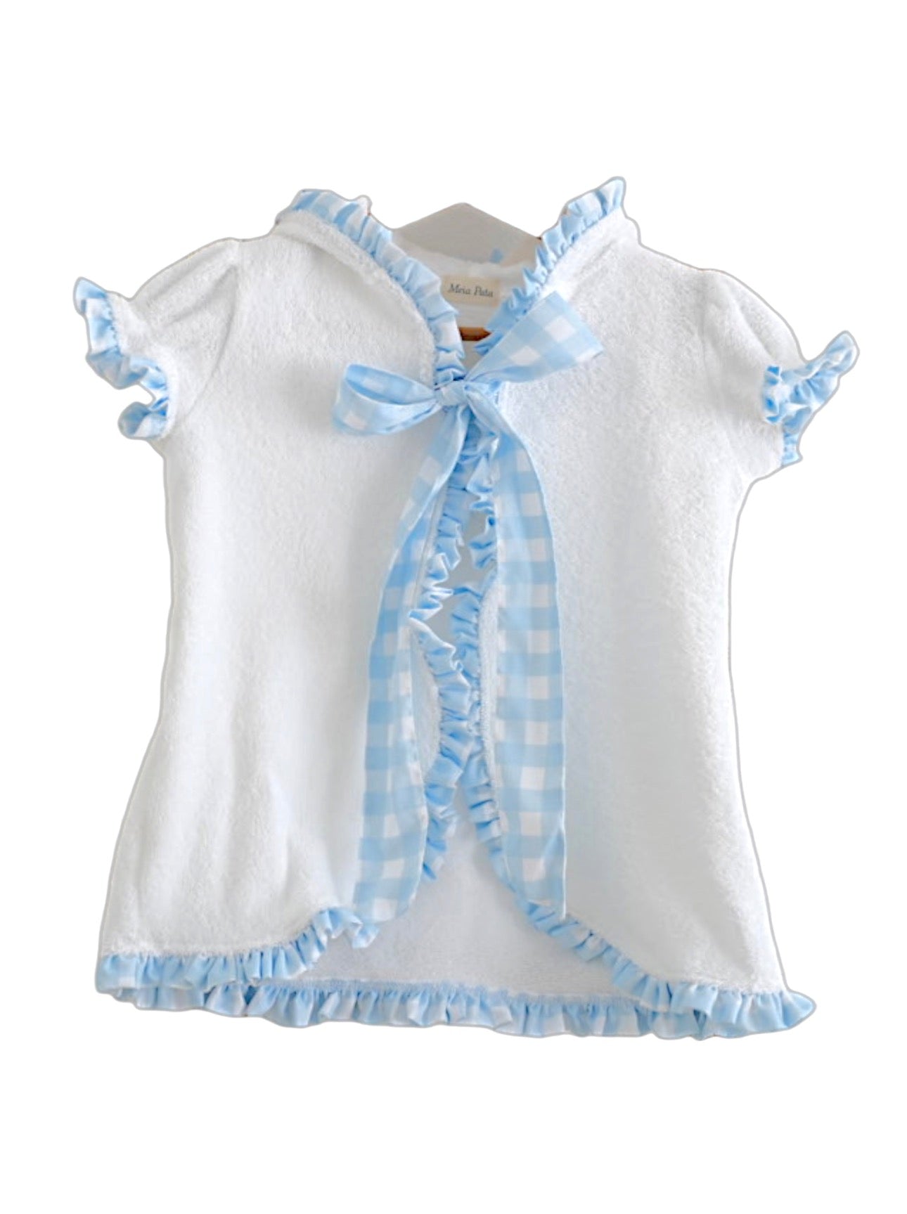 Girls Chess Blue Terry Wrap Cover-Up