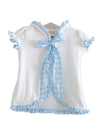 Girls Chess Blue Terry Wrap Cover-Up