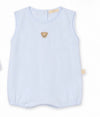 Baby Blue Teddy Bear Bubble Romper 🧸