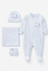 Baby Blue  Rocking Horse Baby Layette Luxury Newborn Gift Set