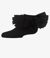 Black  JUMBO FRILLY TUTU ANKLET SOCKS