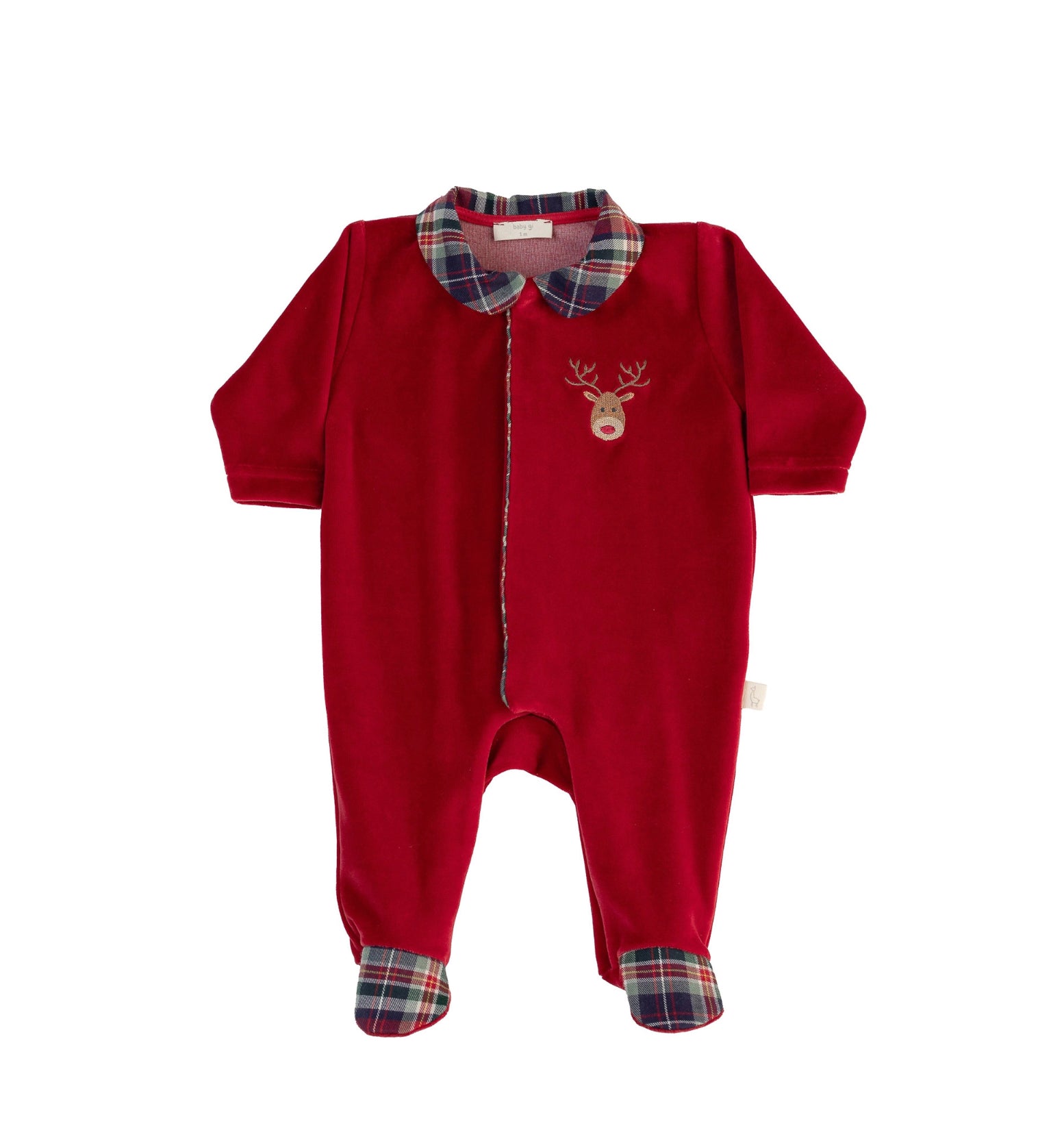 The Velour Prancer Boys Footie-By Baby Gi