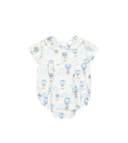 Blue Balloon Print Baby Romper