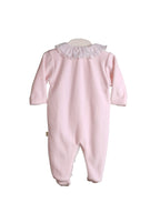 Baby Gi  ruffled  Baby Grow     -Pink