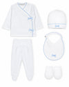 Doctor Kid   Polka Dot 5-Piece Layette Set-Blue