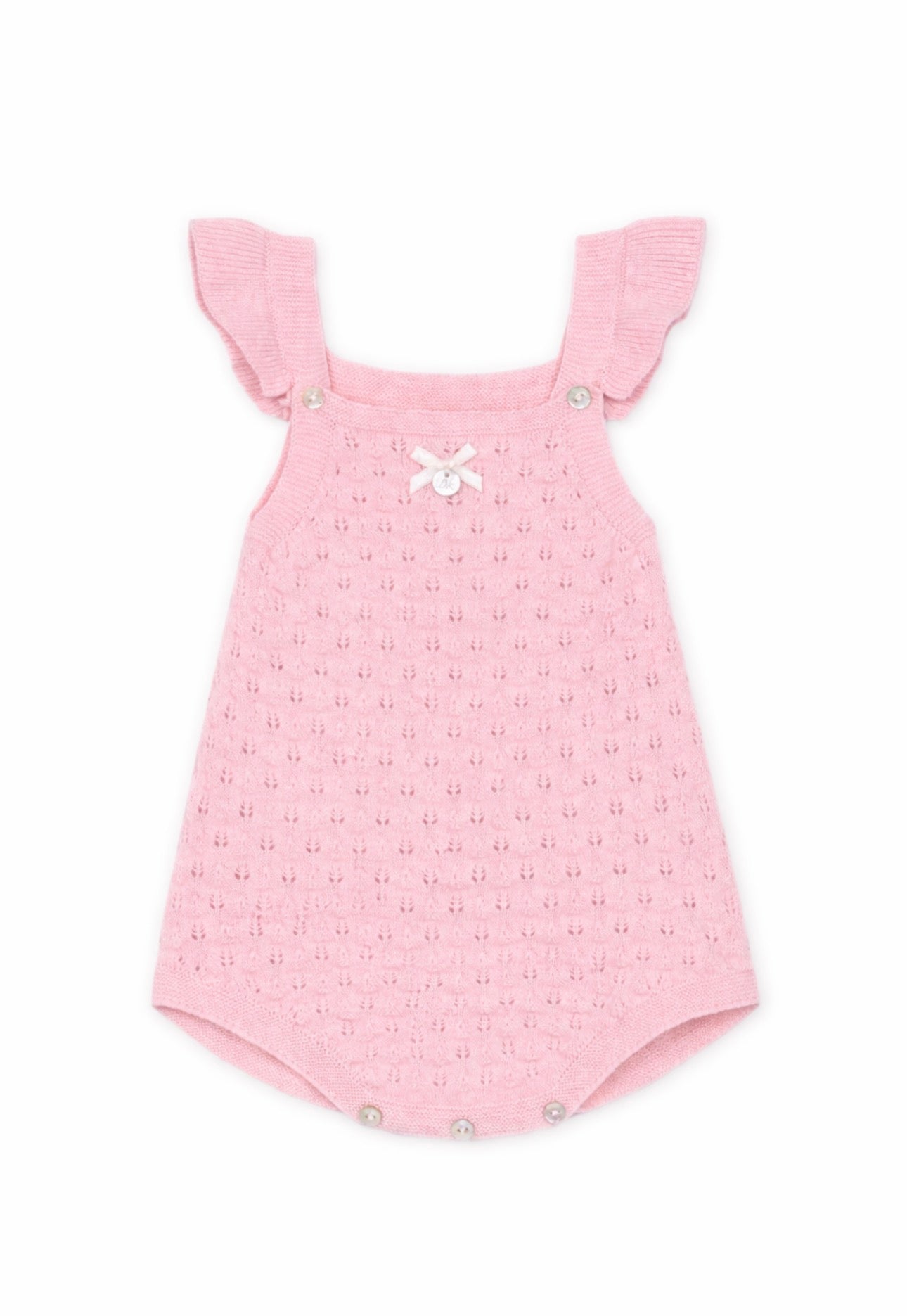 Sweet Moments Knit Romper – Light Pink (Matching Layette Collection)