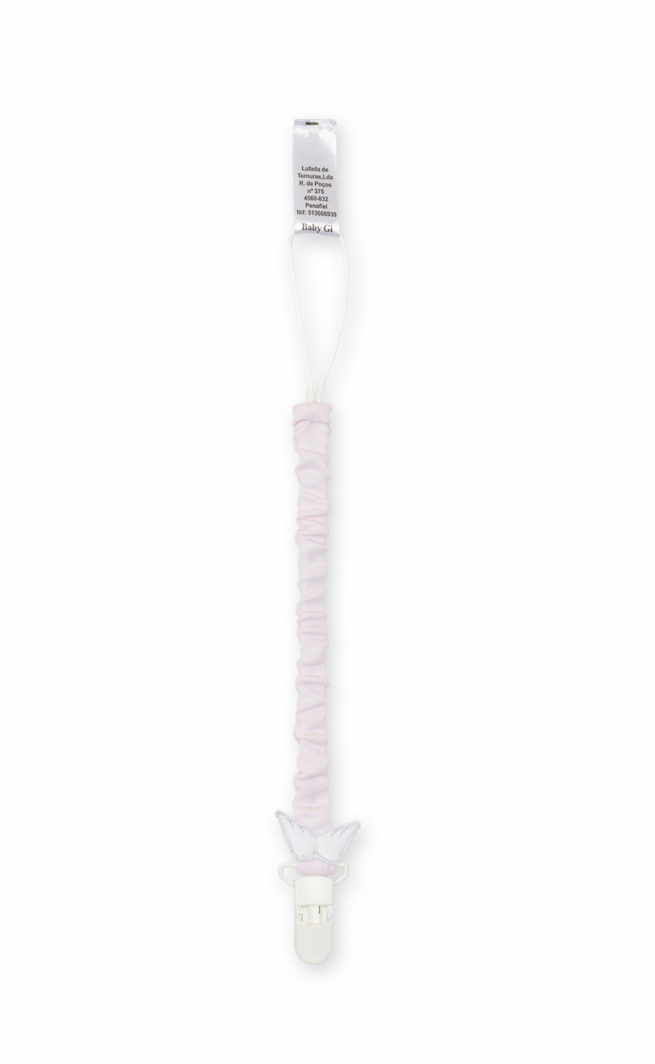 Baby Gi Angel Wings Cotton Pacifier Clip-Pink
