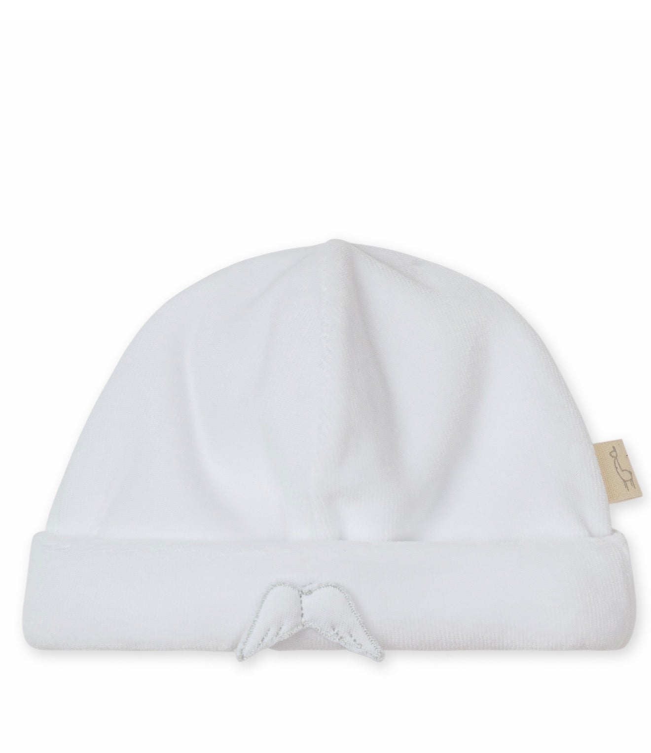 Baby Gi Angel Wings Newborn Hat-Pure White