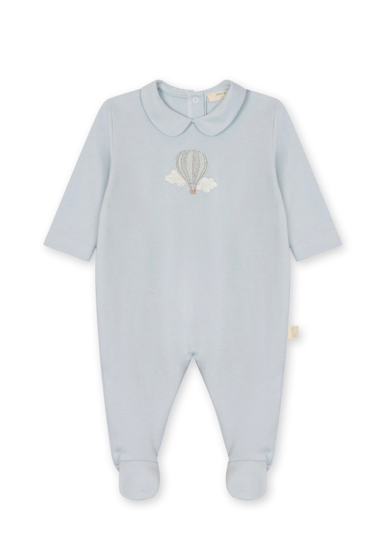 Baby Gi Hot Air Balloon Footed Romper – Blue