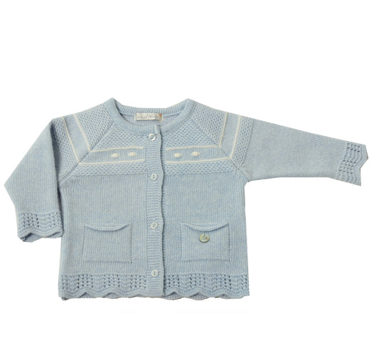 Dr.Kid Sweater Knit Cardigan  -Blue