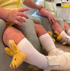 Meia Pata Kneesocks With Plush Rabbit-White