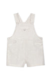 Beige Stripe Baby Overall Short
