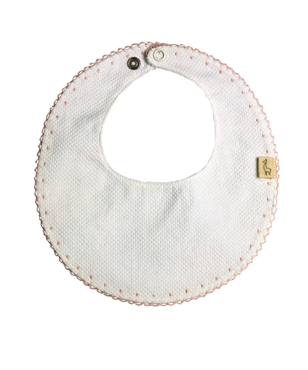 Soft Elegance: Baby G.I. Interlock Cotton Bib with Delicate Stitching