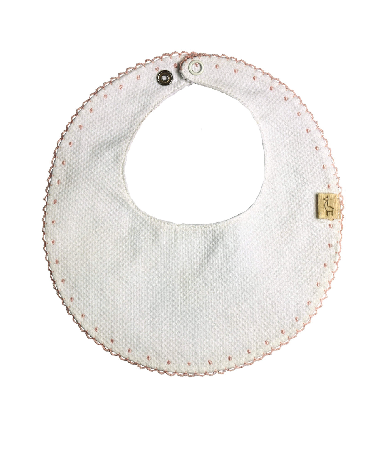 Soft Elegance: Baby G.I. Interlock Cotton Bib with Delicate Stitching