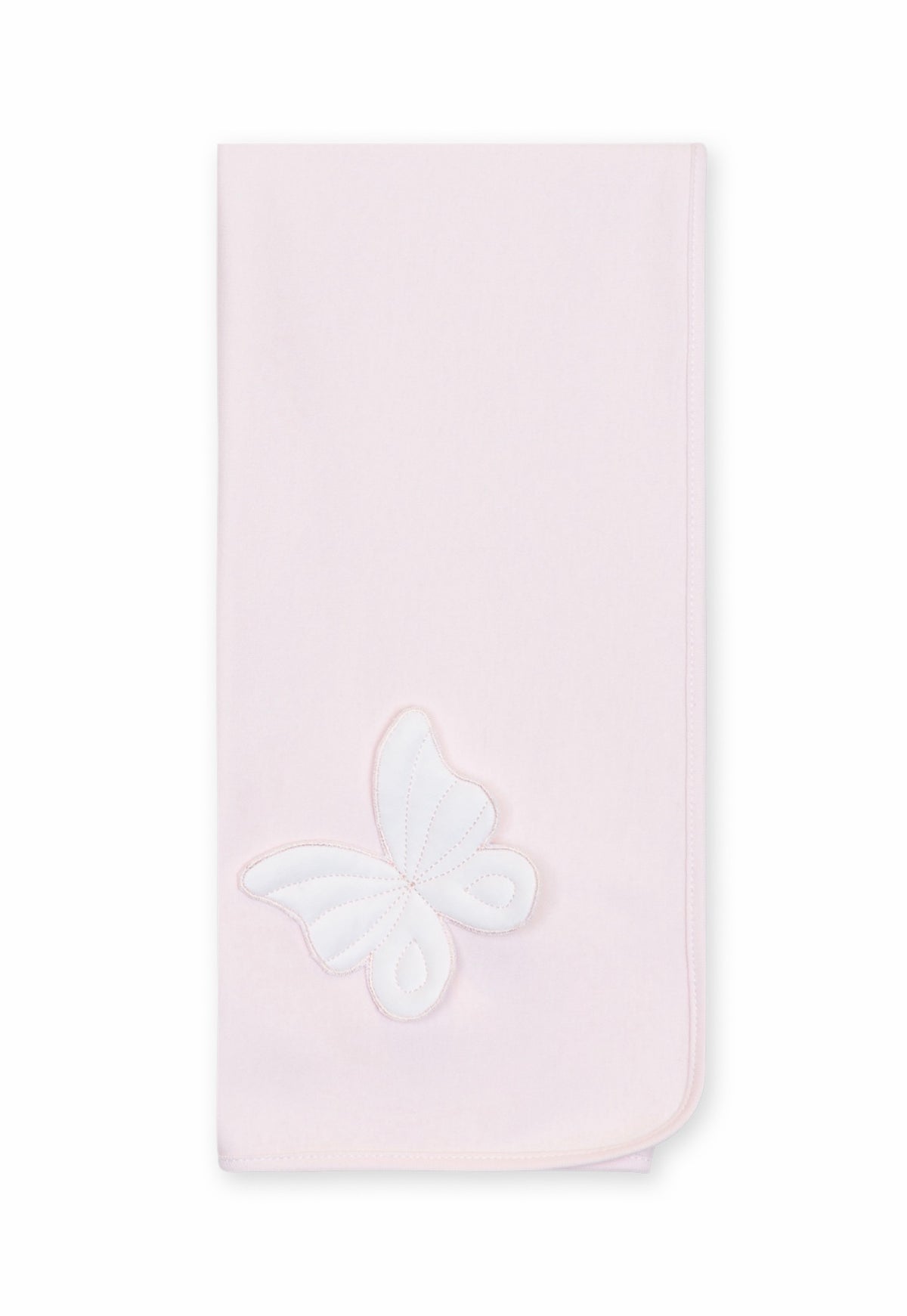 Baby Gi Pink Butterfly Receiving Blanket-Pink