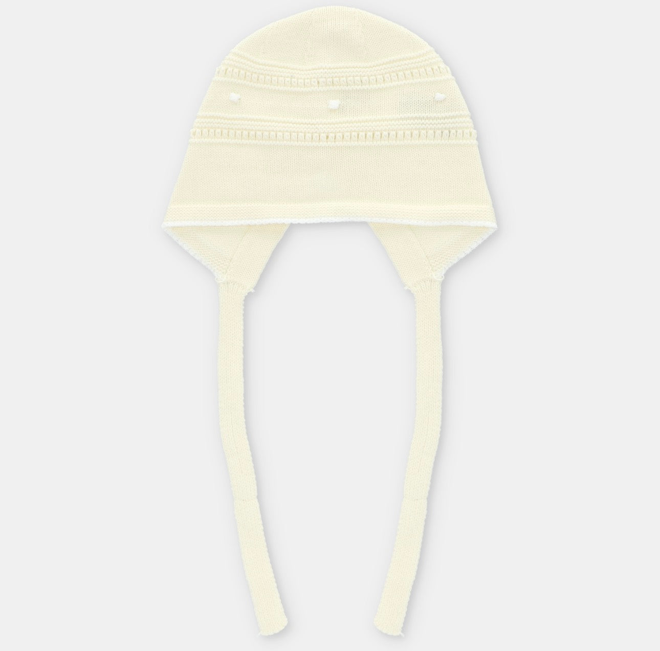 Lemon Knit Baby Bonnet – Newborn Baby Bonnet with Ties | Montreal Collection