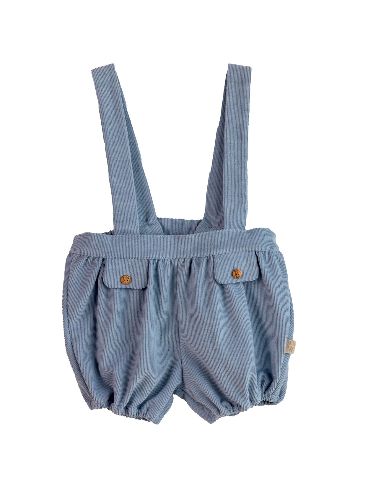 Aw2425 Baby Gi blue corduroy shortie coveralls