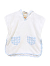 Boys Chess Blue Toweling Poncho